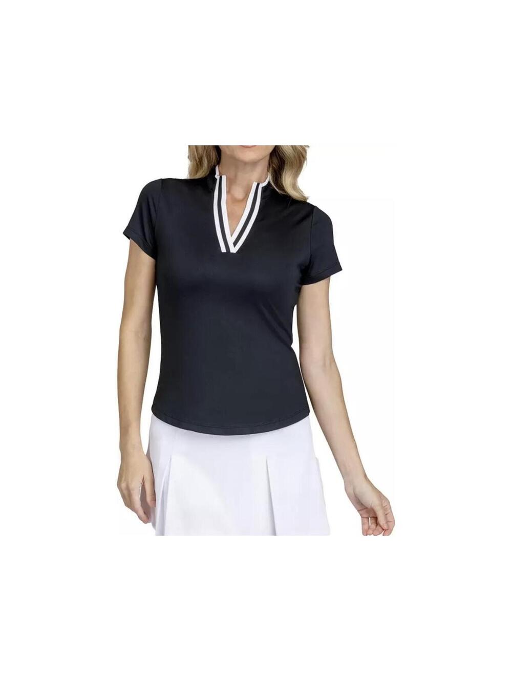 Tail Women's Sleeve Golf Polo - Black Onyx Size Small NEW + FAST SHIPPING
